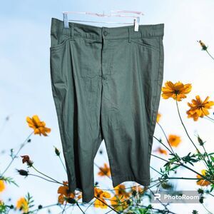St. John Bay Green Capri Size 16 (U1)